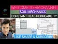 CONSTANT HEAD PERMEABILITY METHOD