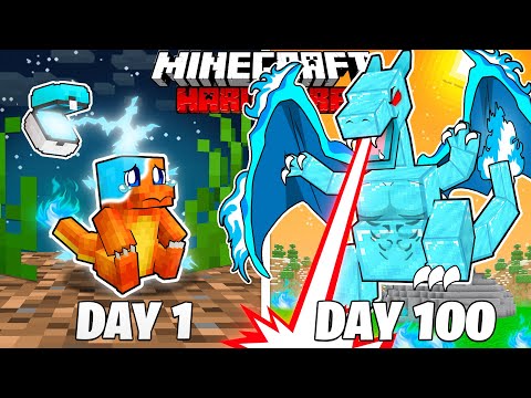 I Survived 100 Days as a DIAMOND POKEMON in HARDCORE Minecraft