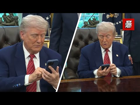 Trump silences phone calls during executive order signing: 'It's only a congressman"