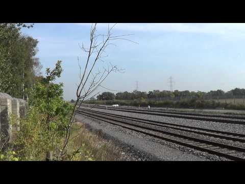 Irish Rail 22000 DMU 22063 + 22062 pass Stacumny Bridge