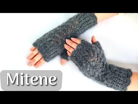 Cum tricotăm mitene elegante și călduroase - Tutorial pas cu pas
