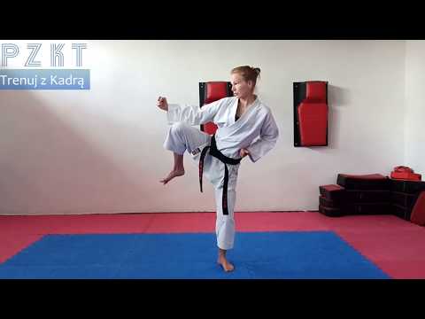 Trenuj z Kadrą - PZKT - Maria Sowa - Yoko geri - Karate Tradycyjne