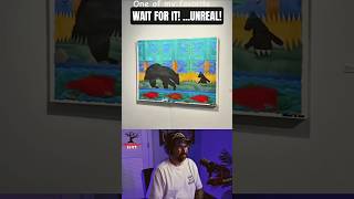 This Painting Looks 3D… But It's Completely Flat! 😳🎨 #shorts #artillusion #subscribe