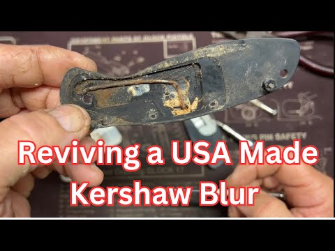 Reviving a USA Made 1670 Kershaw Blur: Repairing a Broken Tip, Deep Cleaning, and Creative Screw Fix