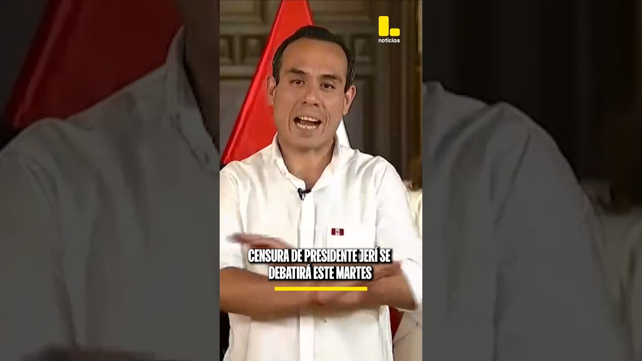 Censura de presidente Jerí se debatirá este Martes