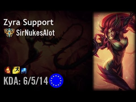 Zyra Support vs Alistar - SirNukesAlot - EUW Challenger Path 6.5
