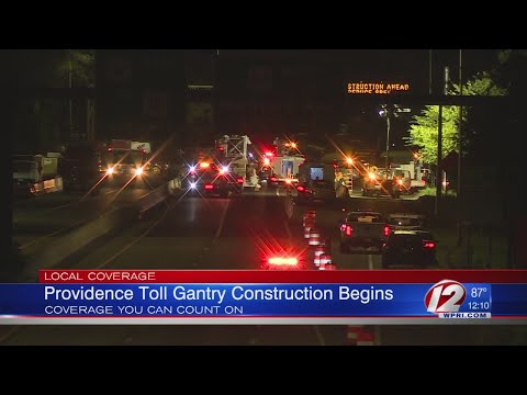 RI installing 3rd truck toll gantry