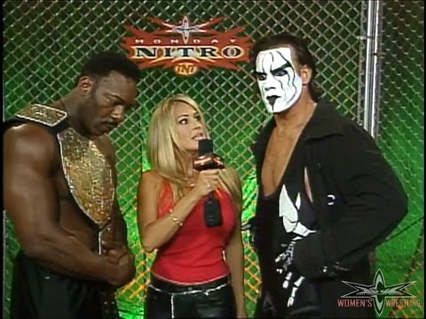 (720pHD): WCW Nitro 09/18/00 - Pamela Paulshock Interviews Sting & Booker T