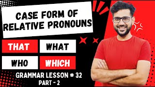 Case Forms of Relative Pronouns