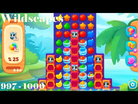 Wildscapes Level 997 - 1000 HD Walkthrough | Gameplay | 3 - match game | ios | android | pc | app