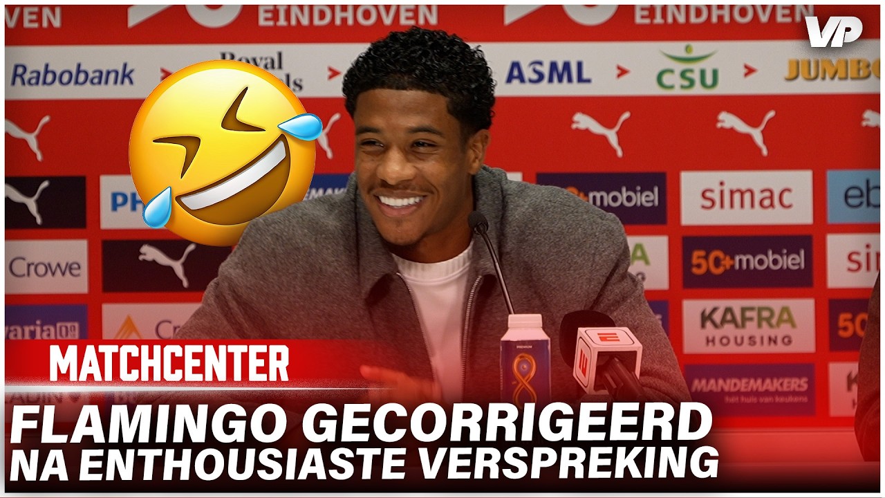 Flamingo tijdens persconferentie gecorrigeerd na enthousiaste verspreking: 'Snoept er een paar bij'