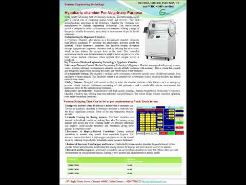 Hyperbaric Oxygen Therapy Chamber