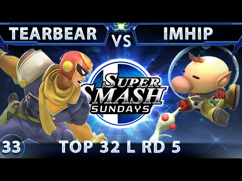 SSS 33 - Tearbear (Falcon) Vs. ImHip (Olimar) SSB4 Top 32 Losers Round 5 - Sm4sh Wii U - Smash 4