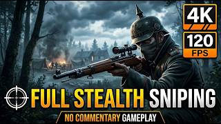 Battlefield 1 - Breakdown Mission [Stealth Sniping] 4K 120FPS (No Commentary)