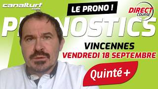 emission video des courses turf pmu du Vendredi 18 septembre 2026