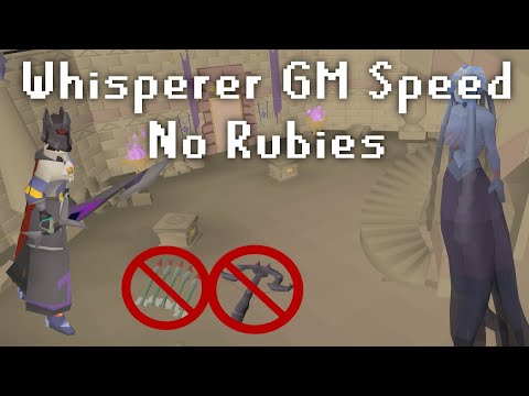 OSRS Whisperer GM CA Speedrun - No Ruby Bolts / No ZCB - Iron Friendly Combat Achievement ft. lag