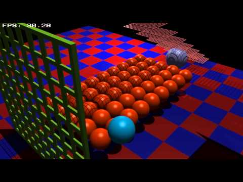 SRE rendering engine demo (complex shadows)