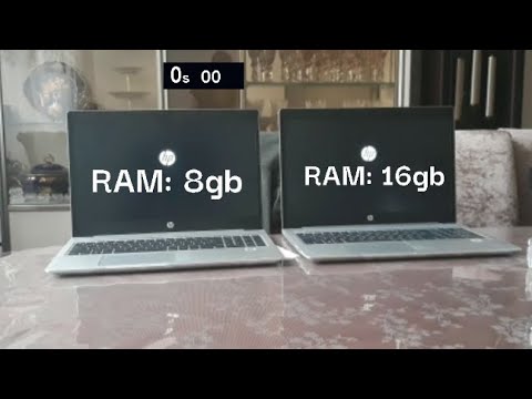 8gb vs 16gb RAM Speed Test | HP Probook 8gb vs HP Probook 16gb Laptop