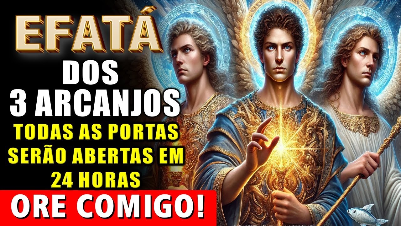 EFATÁ de São Miguel, São Rafael e São Gabriel✨para Milagre Financeiro, Cura e Proteção. Reze Comigo!