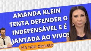 Amanda Klein tenta lacrar e toma uma invertida maravilhosa ao vivo!