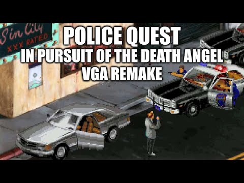 POLICE QUEST (VGA Remake) Adventure Game Gameplay Walkthrough - No Commentary Playthrough