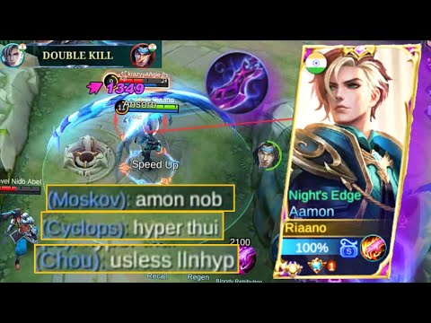Aamon Scarlet Phantom Build For Carry Trashtalker Team? 🥶 ||| Mobile Legends Bang Bang 💥
