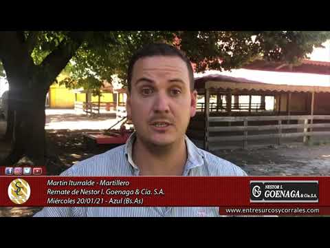 20-01-21 - Martín Iturralde - Martillero - Remate de Nestor I. Goenaga y Cía. S .A. - Azul, Bs.As.