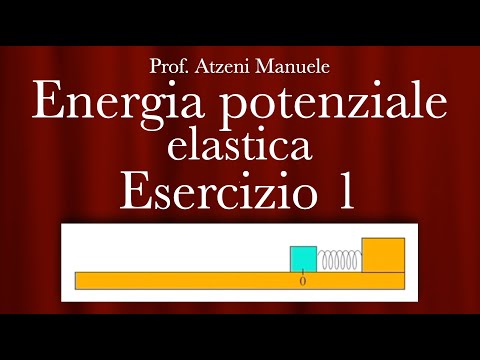 Energia potenziale elastica - Esercizio 1 @ManueleAtzeni ISCRIVITI