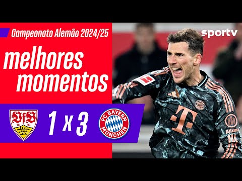 Gols e lances de Stuttgart x Bayern