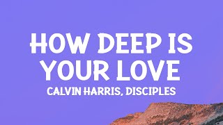 Calvin Harris &amp; Disciples - How Deep Is Your Love (Lyrics)
