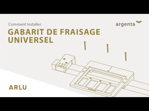 Gabarit de fraisage universel - pour paumelles invisibles Argenta ARGENTA
