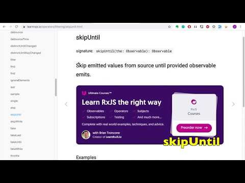 RXJS 101: Timing & Plucking Data (timer, debounce, skip, take, first, last)