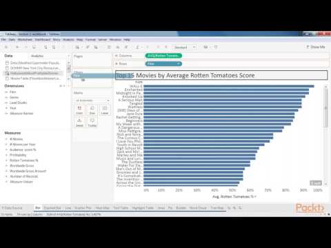 Tableau 10 Business Intelligence Solutions Volume 1 Creating a Bar Chart | packtpub com