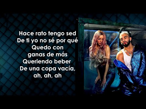 Shakira, Manuel Turizo - Copa Vacía (Letra/Lyrics)