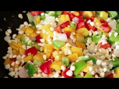 Receta Fácil y Colorida: Calabacitas con Elote y Pimiento, ¡Irresistibles!
