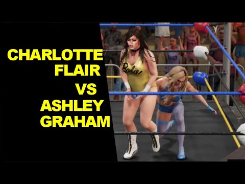 WWE 2K19 Charlotte Flair vs Ashley Graham - Extreme Rules Knockout