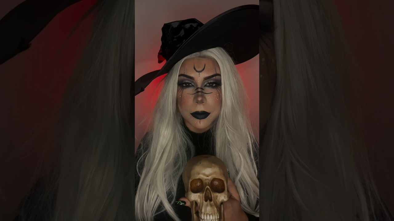 Easy witch makeup tutorial #makeup #tiktok #shorts #halloween #witch #makeuptutorial #spookyseason