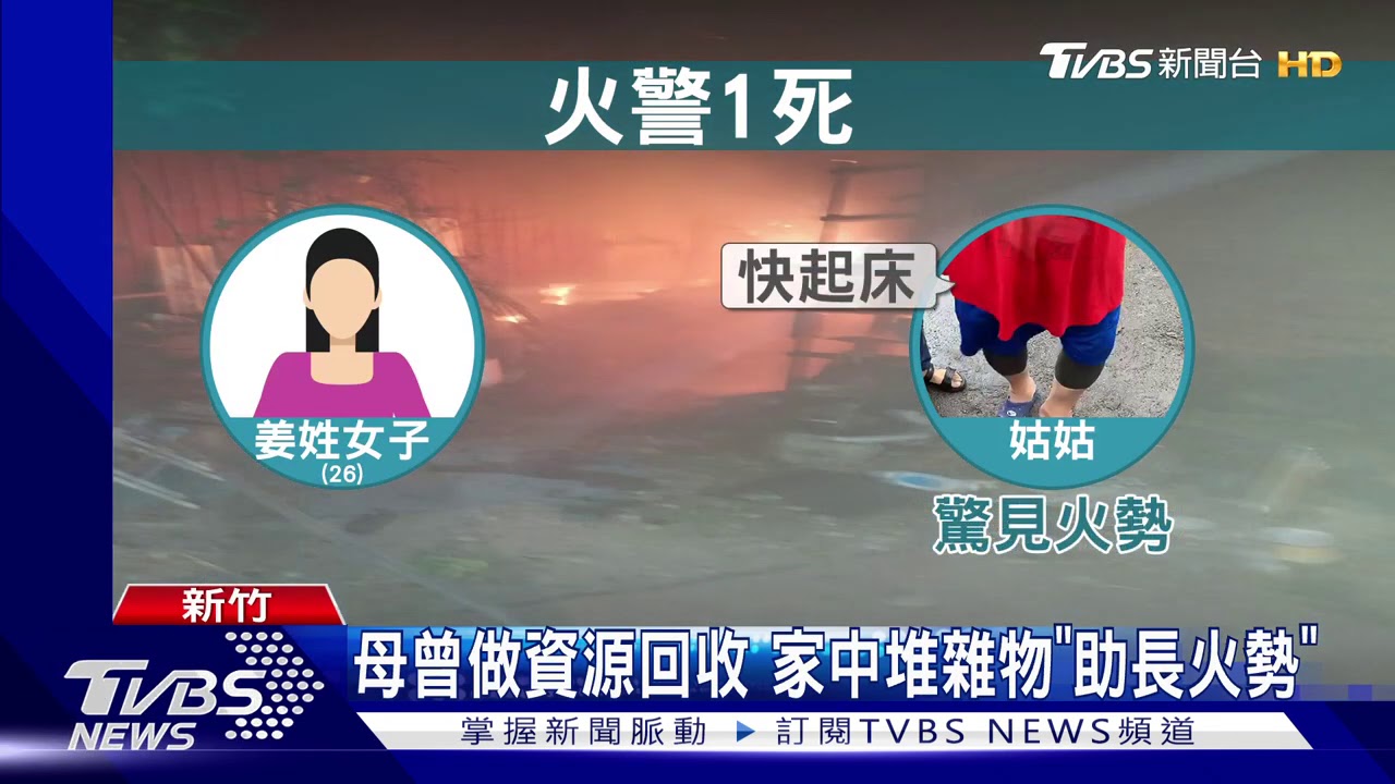 快逃!姑姑半夜見大火呼喊 姪女逃生不及