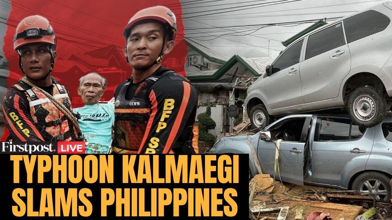 LIVE: Typhoon Kalmaegi Hits Philippines, At Least 26 People Dead | Vantage on Firstpost | N18G