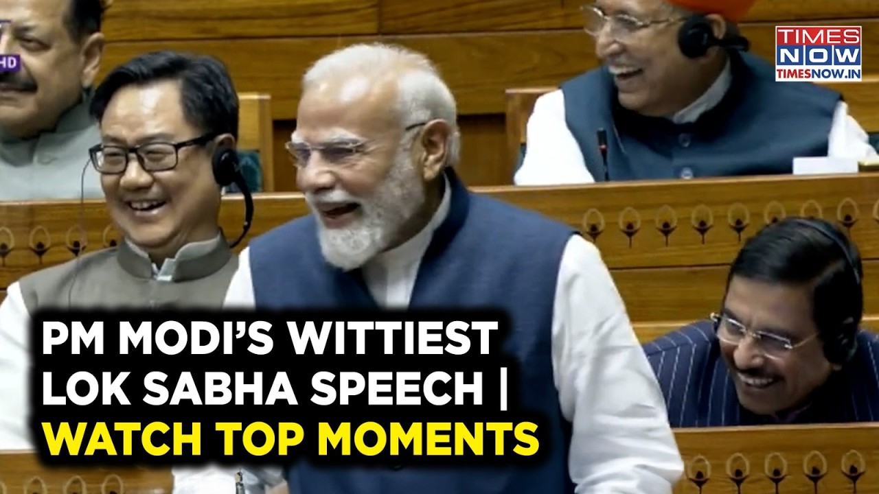 Modi’s MOST FUNNY Lok Sabha SPEECH | WATCH Top Moments | Hilarious Remarks Make Parliament ROFL
