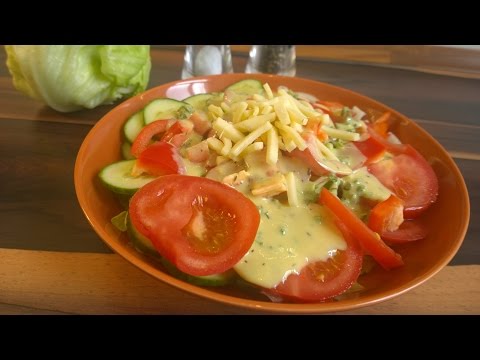 Der Perfekte Salat mit Honig Senf Dressing selber gemacht in 5 Minuten / Low Carb /  TOP Rezept