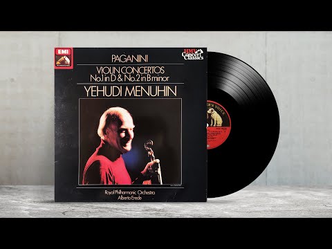 Niccolo Paganini‎🎻✨💖Violin Concertos No.1 & 2. Yehudi Menuhin, Alberto Erede. Complete concertos.