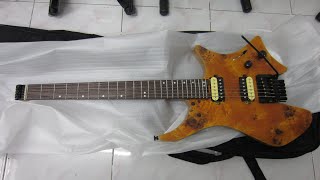 Video thumbnail for รีวิวกีตาร์ไฟฟ้าหัวตัด EART W1 Headless Double Locking Tremolo by chatreeo