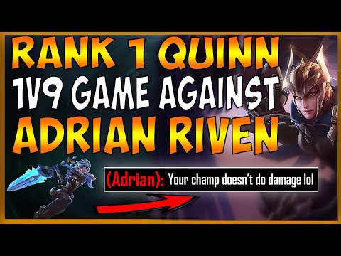 #1 QUINN WORLD VS. ADRIAN RIVEN (CAN WE COMEBACK WITH 1 NEXUS HP?) - League of Legends