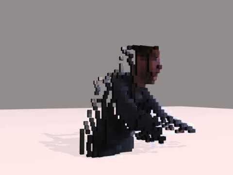 voxel human falls apart