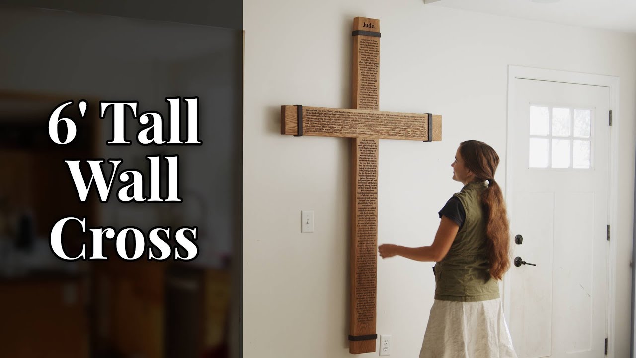 Large Wall Cross Installation