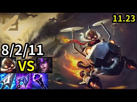 Corki Mid vs Syndra - KR Grandmaster | Patch 11.23
