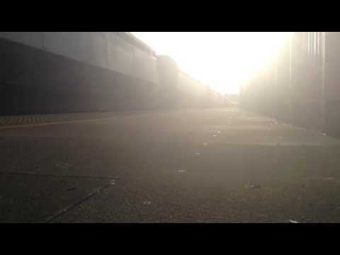 Freightliner 66567 passes Energlyn / Churchill park with a 3 tone