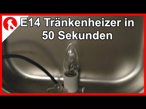 084  - E14 Tränkenwärmer #short -  Jensman and the Huhns - Geflügeltränke Tränkenheizung
