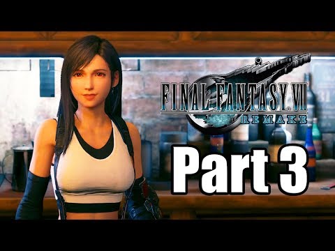 Final Fantasy 7 Remake (2020) Gameplay Walkthrough Part 3 - Another Mako Reactor to Blow! [PS4 Pro]